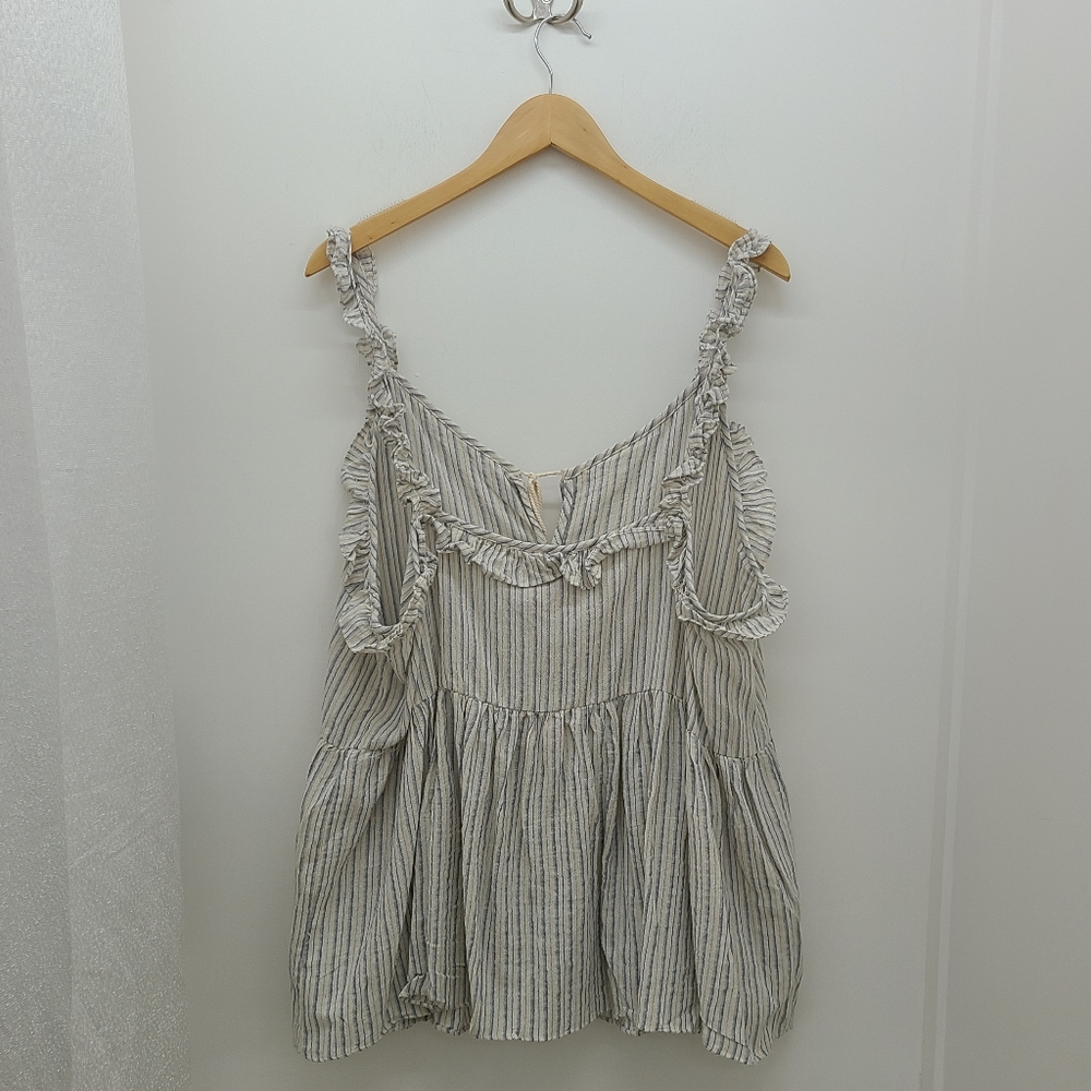 Stripe Ruffle Tank - XL - Picture 6 of 7
